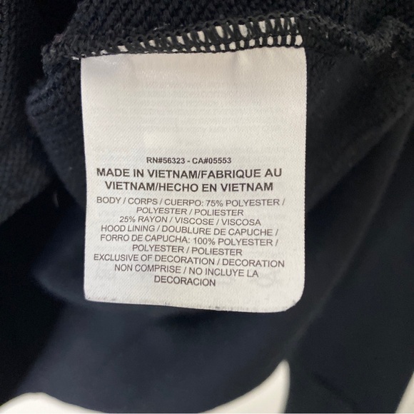 Just do it Nike sweatshirt Womens Small black hoodie sweater swoosh - Picture 9 of 10